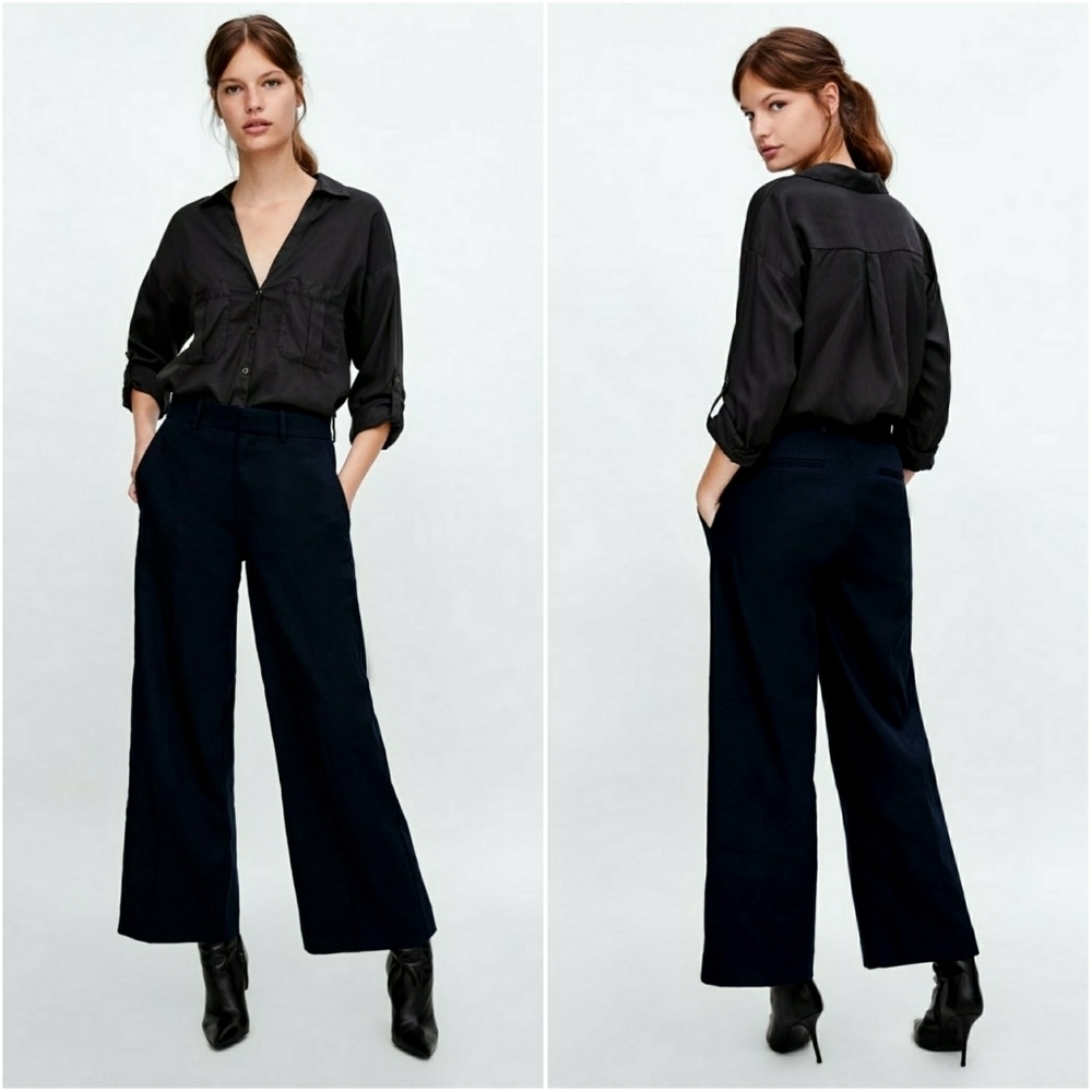 ZARA // tencel lyocell flowy snap button shirt - Picture 6 of 15